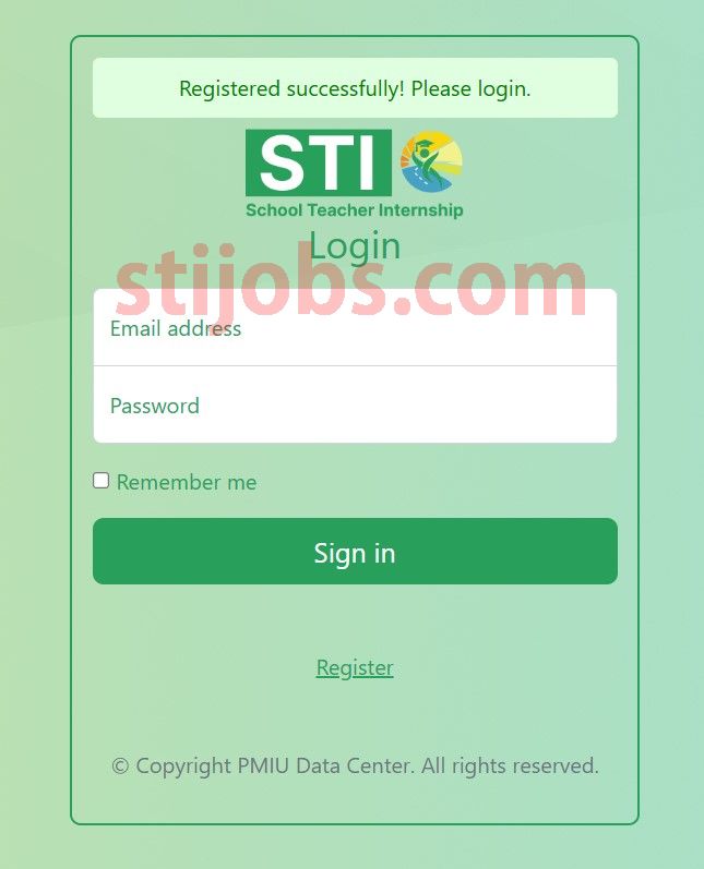 STI Portal Login